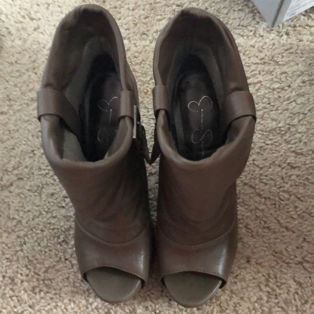 Jessica Simpson Brown Heeled Boots